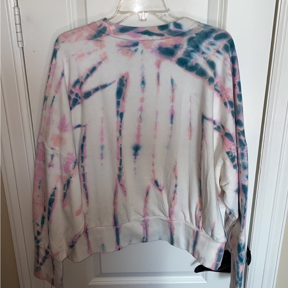 NWT Old Navy Cropped Tie Dye Sweatshirt Size XXL Cotton Candy Colors - Picture 6 of 10